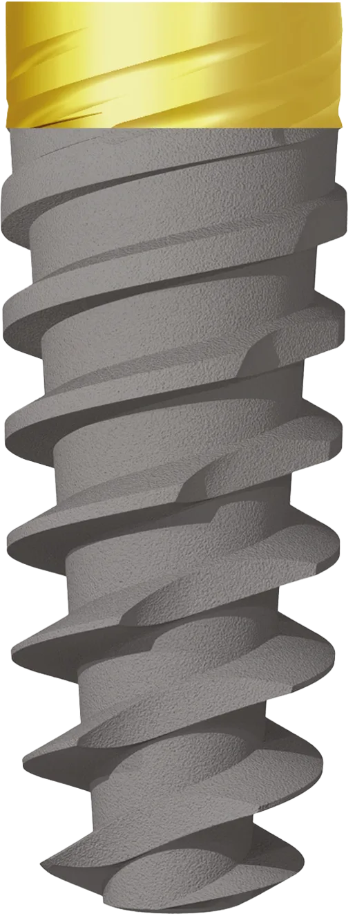 Implant dentar JD Evolution Plus cu guler anodizat, Ø4,3 mm, L11,5 mm — JDentalCare