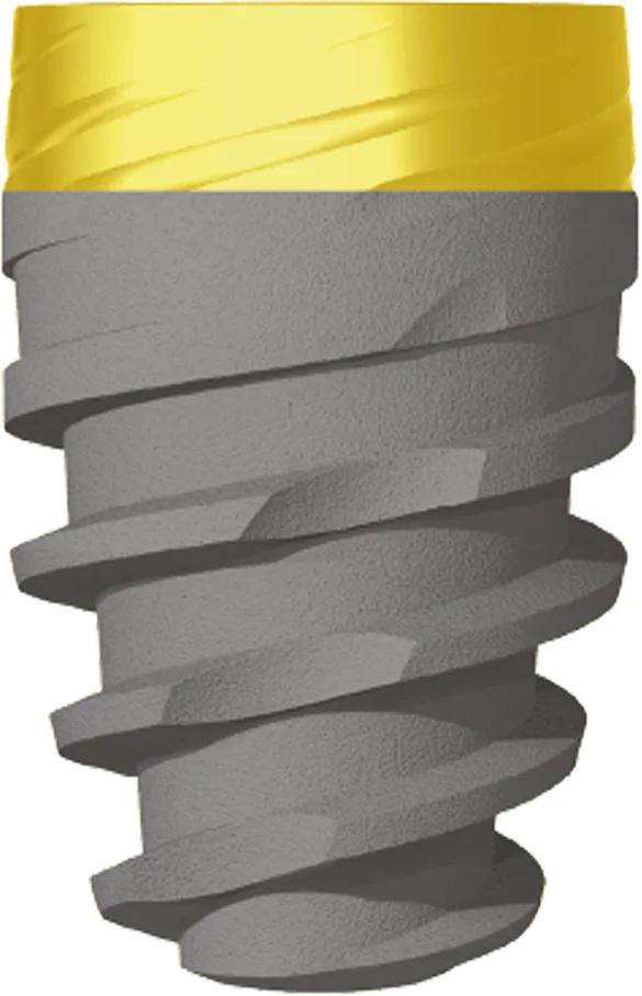 Implant dentar JD Evolution Plus cu guler anodizat, Ø5,0 mm, L8 mm — JDentalCare