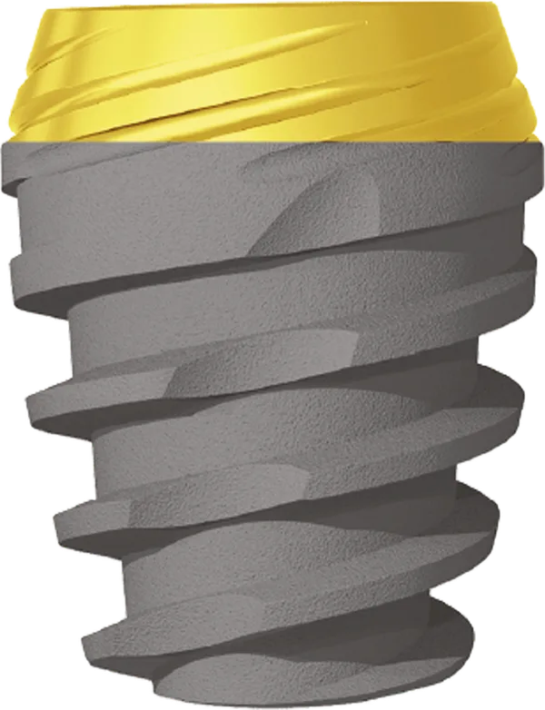 Implant dentar JD Evolution Plus cu guler anodizat, Ø6,0 mm, L8 mm — JDentalCare