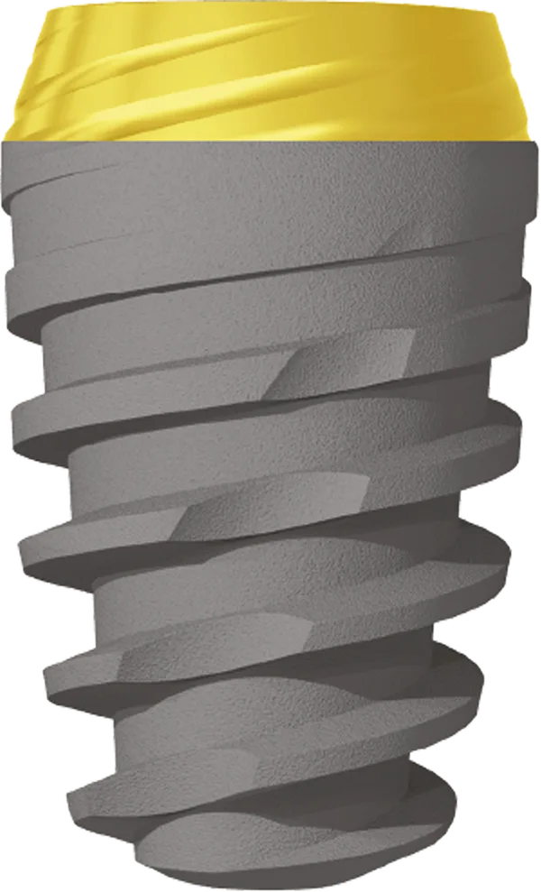 Implant dentar JD Evolution Plus cu guler anodizat, Ø6,0 mm, L10 mm — JDentalCare