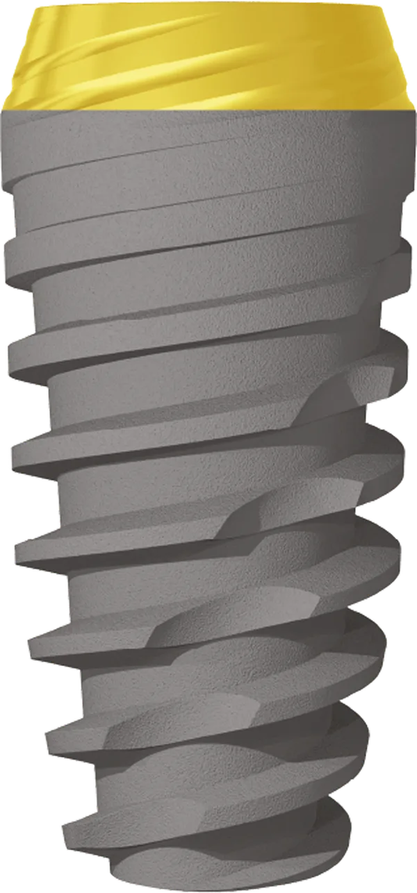 Implant dentar JD Evolution Plus cu guler anodizat, Ø6,0 mm, L13 mm — JDentalCare