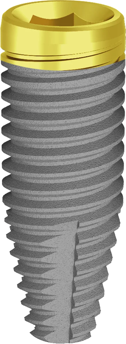 Implant dentar JD Evolution Plus T cu guler anodizat, Ø4,0 mm, L11,5 mm — JDentalCare